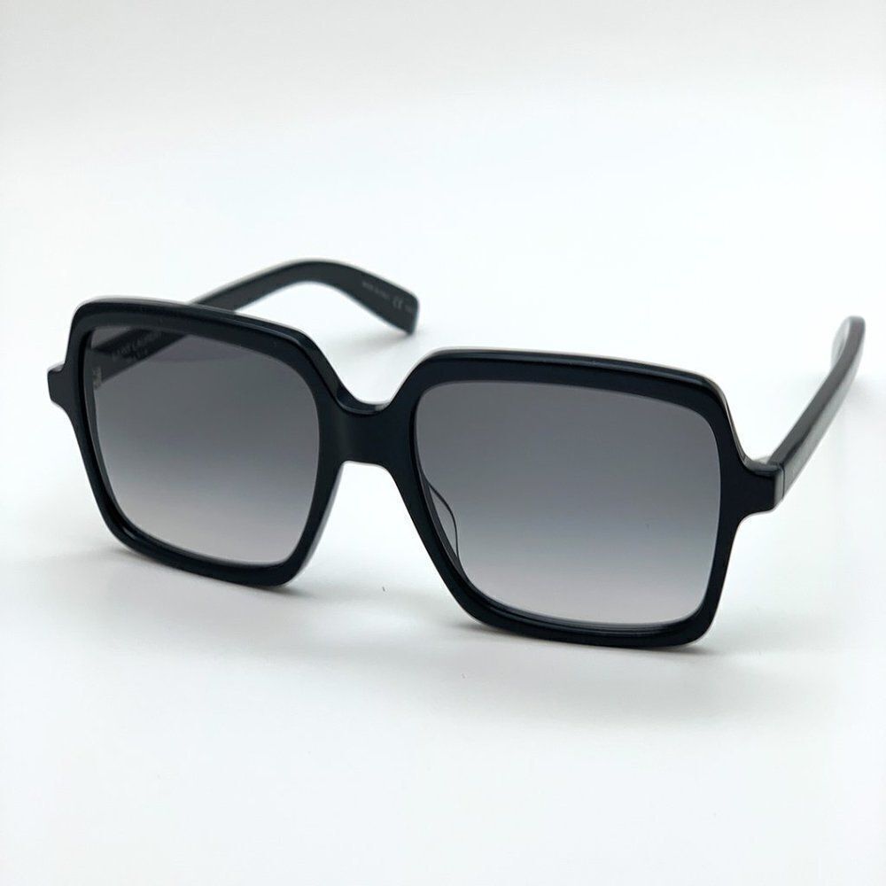 NEW Saint Laurent SL174 001 Black Gradient Oversized Women Sunglasses